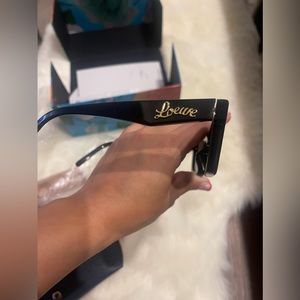 Loewe Small browline sunglasses in acetate in Black